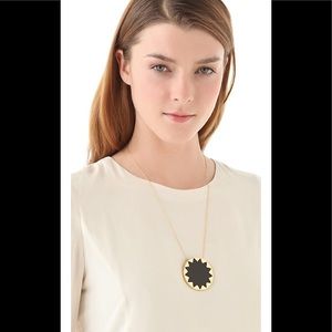 House of Harlow 1960 black & gold pendant necklace